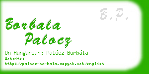borbala palocz business card