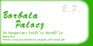 borbala palocz business card